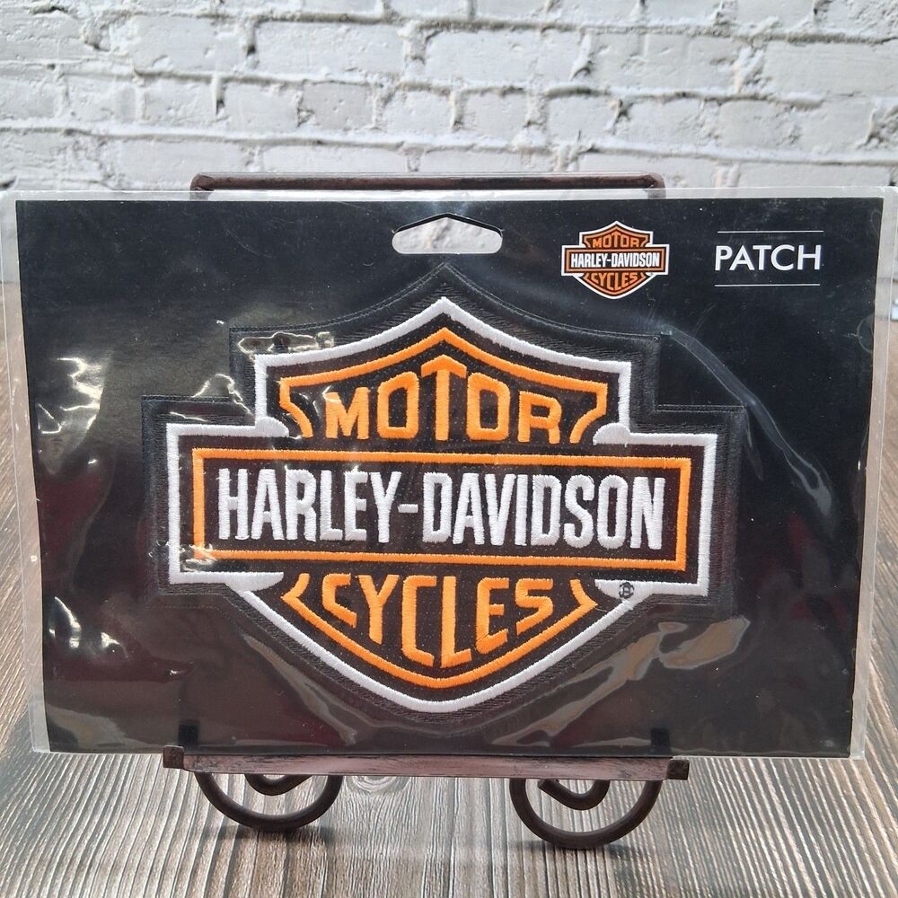 Genuine Harley Davidson 682608011413 HD Bar & Shield 5.6" Patch Sew On Only New